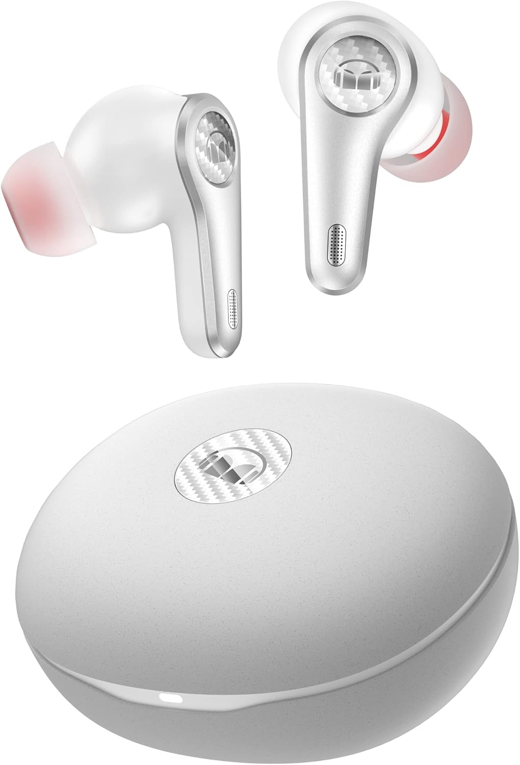 Monster Clarity 8.0 Hybrid Active Noise Cancelling Wireless Earbuds, 42dB in-Ear ANC Earphones Deep Bass with 6 Mics, Bluetooth 5.2, 50H Play Time with Wireless Charging Case